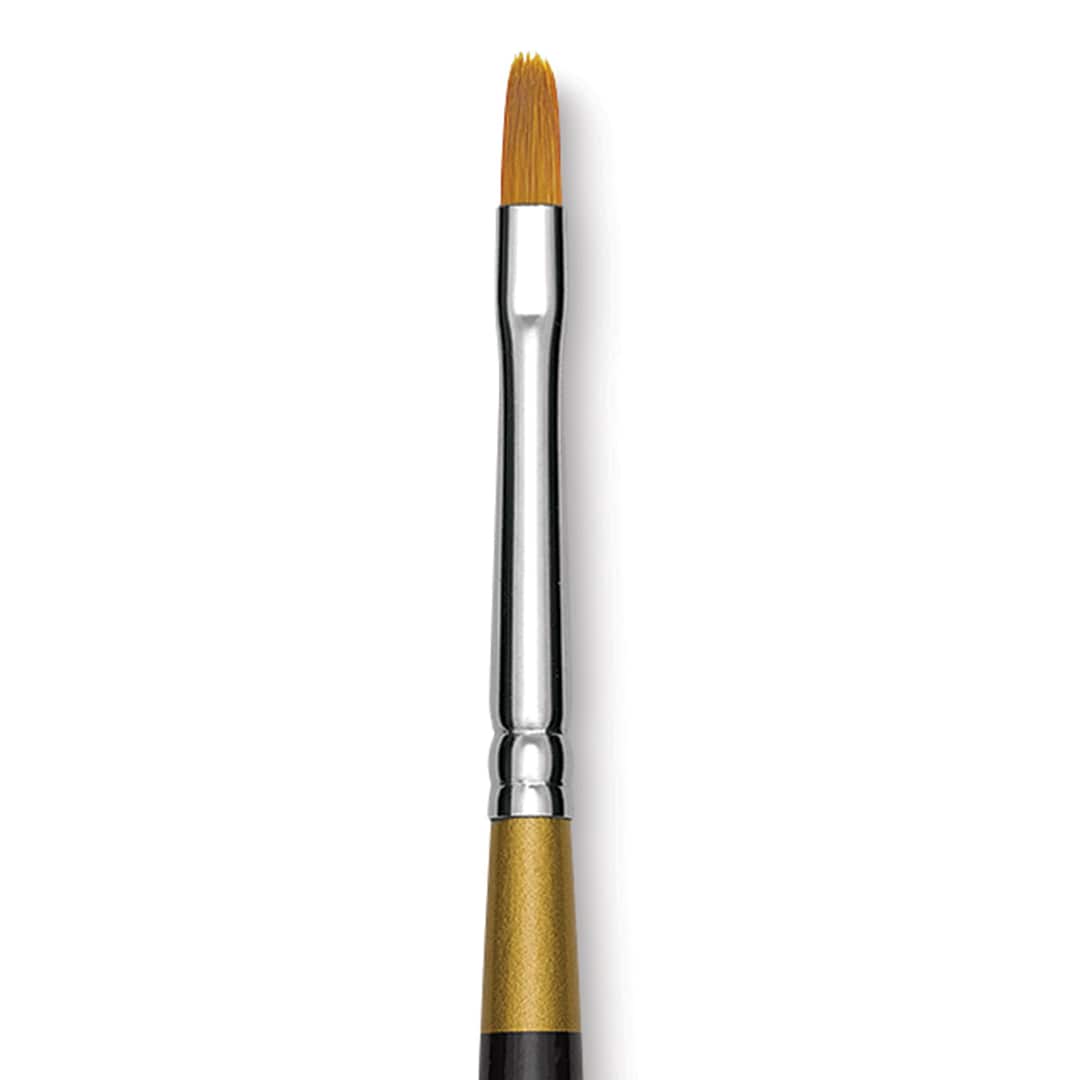 Open in modal - Kingart Original Gold Brush - Filbert, Size 2, Short Handle (close-up)