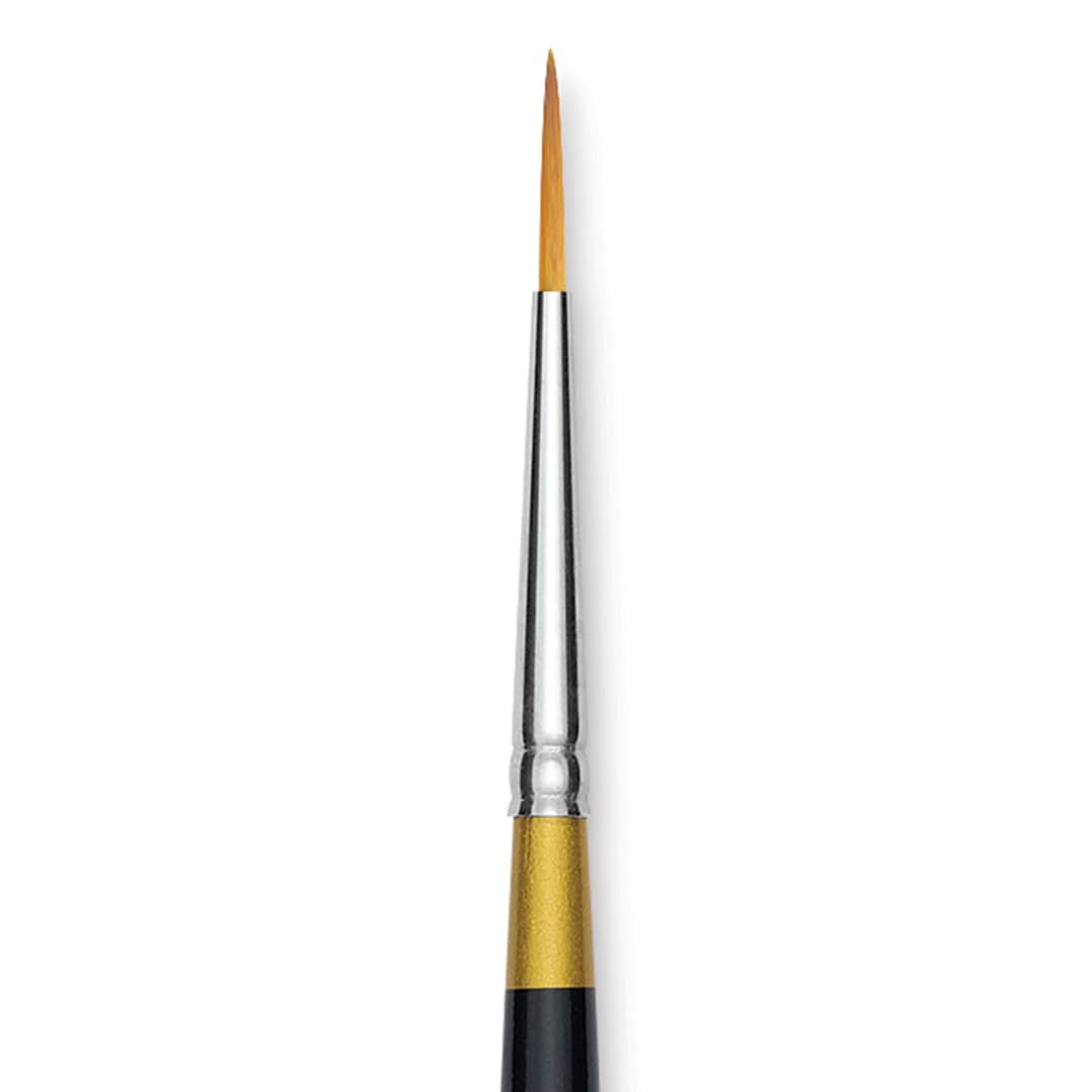 Open in modal - Kingart Original Gold Brush - Liner, Size 2, Short Handle (close-up)