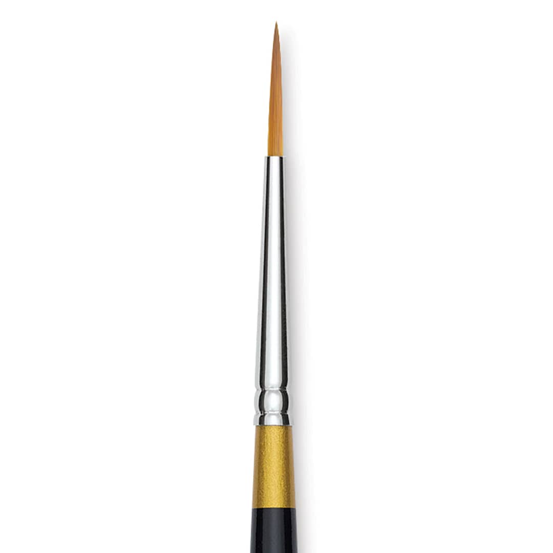 Open in modal - Kingart Original Gold Brush - Liner, Size 4, Short Handle (close-up)