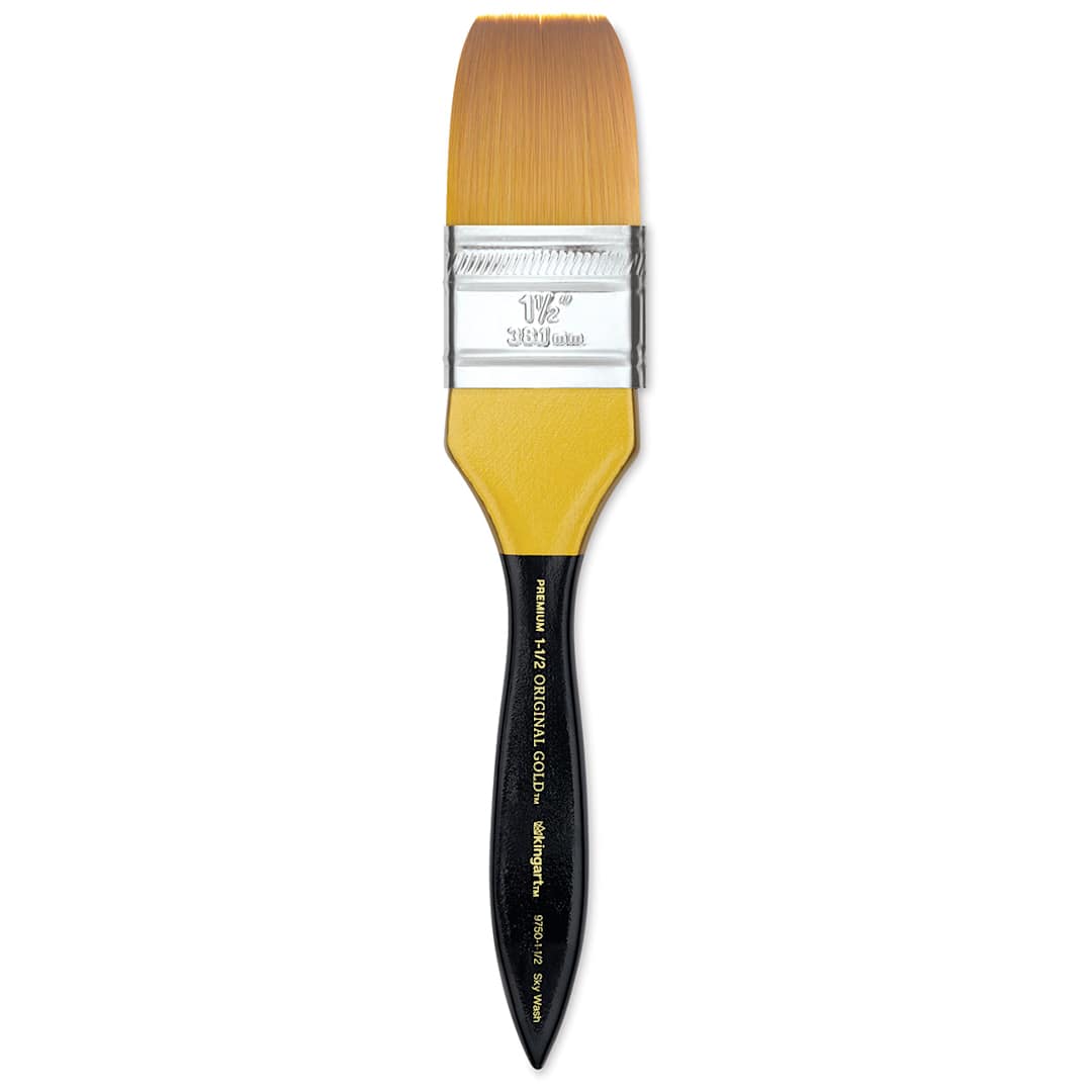 Open in modal - Kingart Original Gold Brush - Sky Wash, 1-1/2'', Short Handle