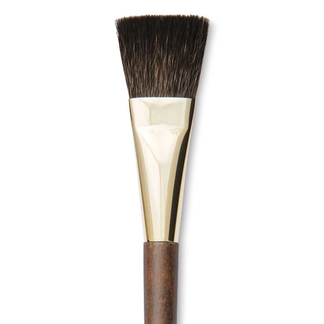 Open in modal - Isabey Vintage Siberian Blue Squirrel Brush - Flat, Size 8