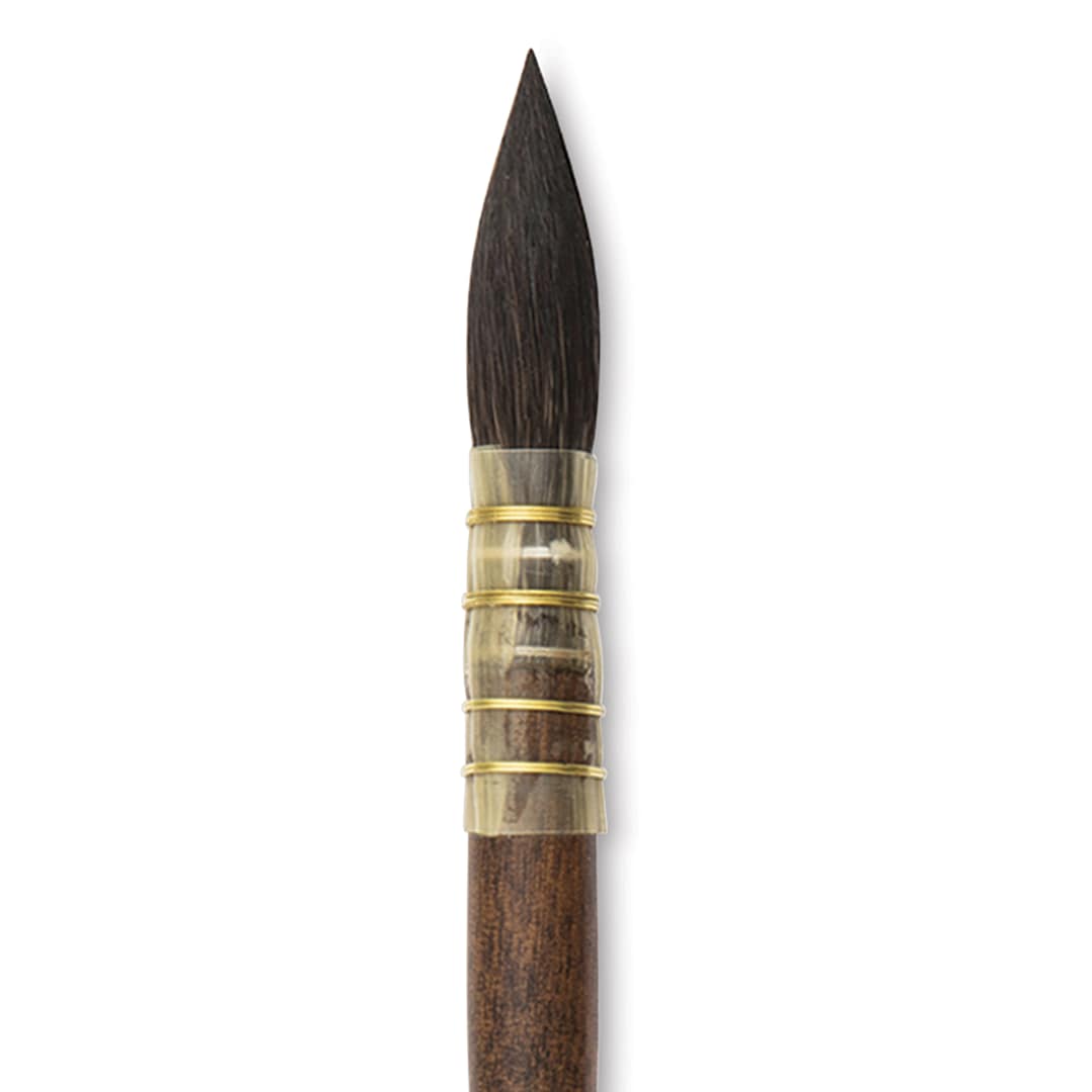 Open in modal - Isabey Vintage Siberian Blue Squirrel Brush - Quill Mop, Size 3