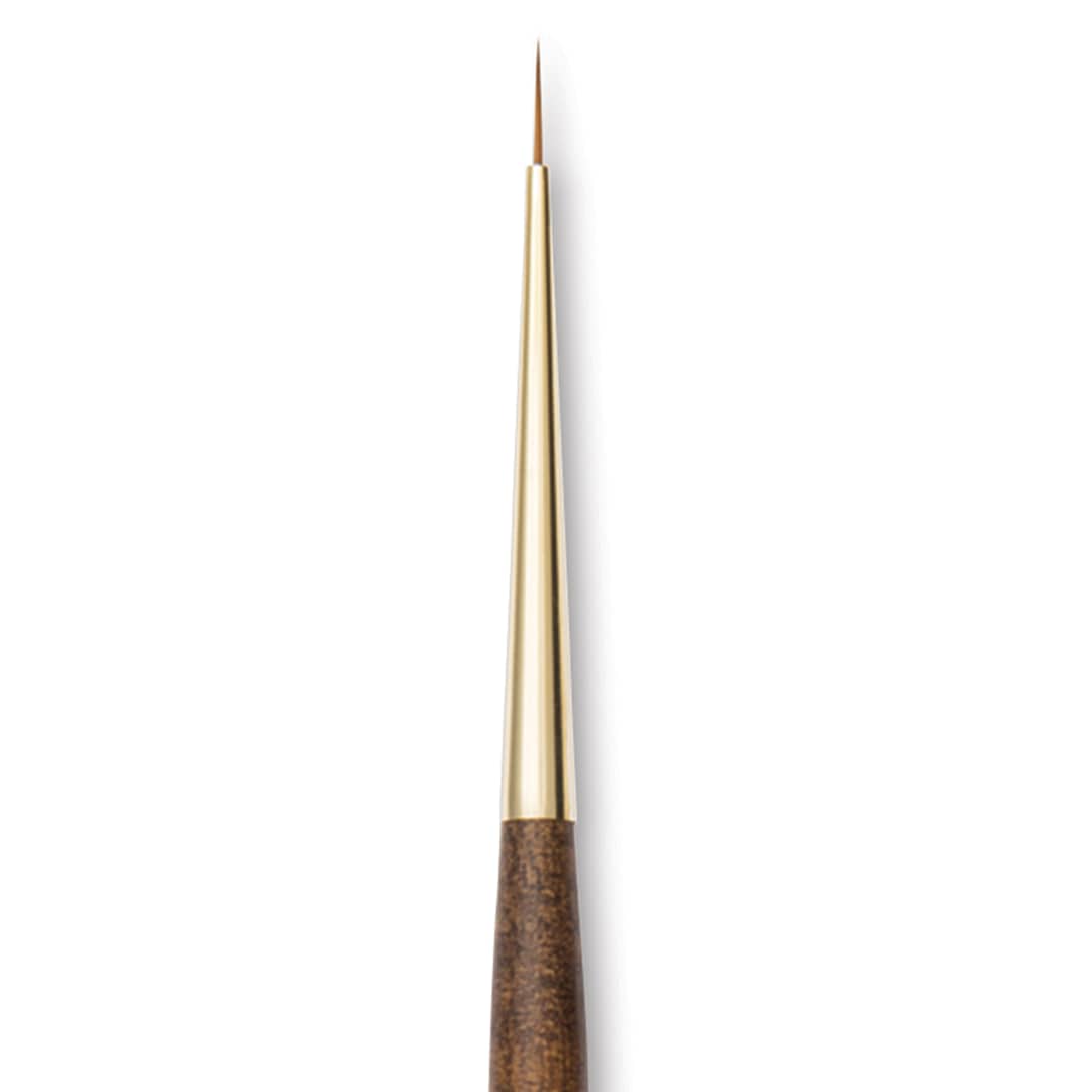 Open in modal - Isabey Vintage Isaqua Synthetic Brush - Long Round, Size 0, Short Handle
