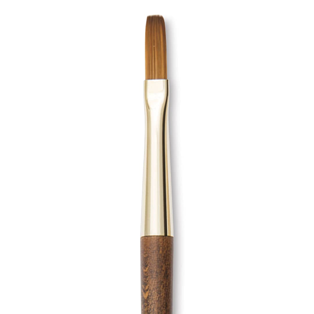 Open in modal - Isabey Vintage Isaqua Synthetic Brush - Long Flat, Size 2, Short Handle