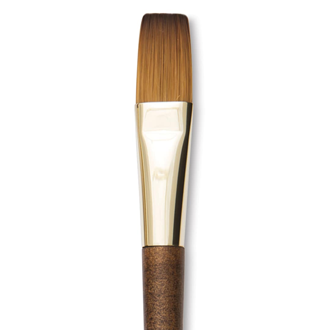 Open in modal - Isabey Vintage Isaqua Synthetic Brush - Long Flat, Size 8, Short Handle