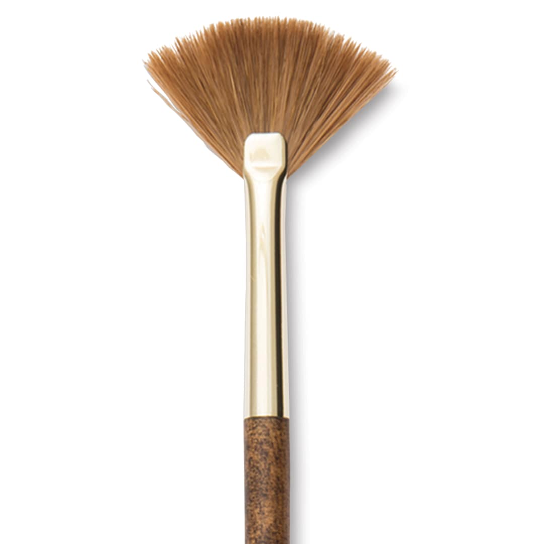 Open in modal - Isabey Vintage Isaqua Synthetic Brush - Fan, Size 2, Short Handle
