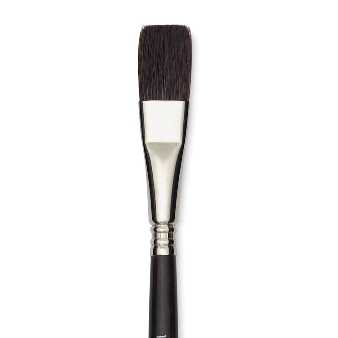 Open in modal - Escoda Último Synthetic Squirrel Brush - Flat Wash, Size 1/2" (close-up)