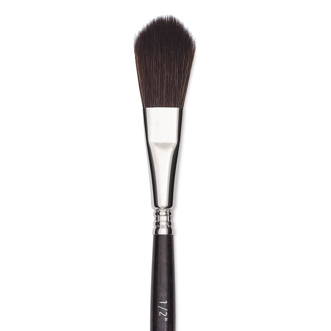 Open in modal - Escoda Último Synthetic Squirrel Brush - Oval Mop, Size 1/2" (close-up)