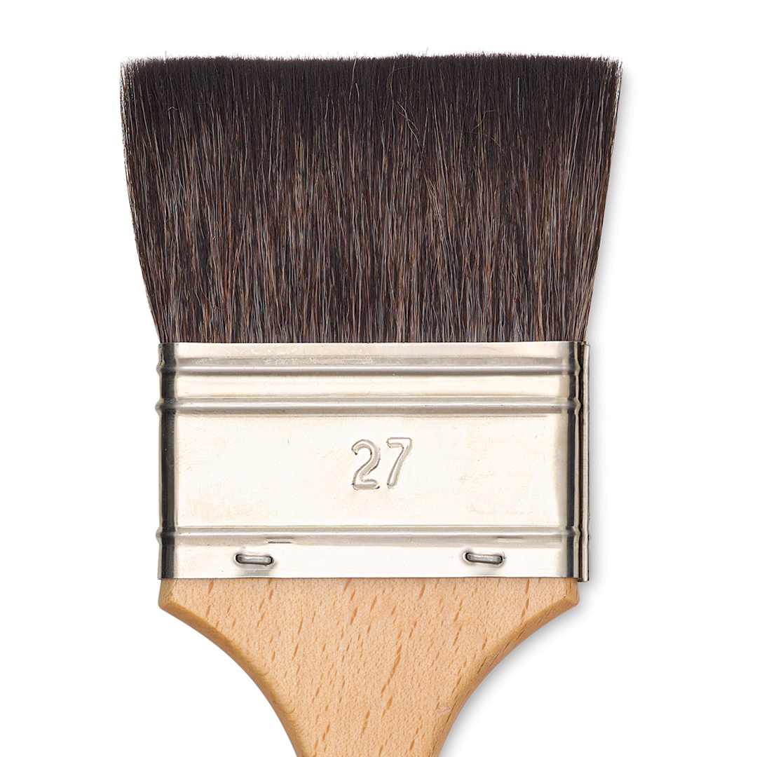 Open in modal - Escoda Último Synthetic Squirrel Brush - Mottler, Size 27 (close-up)