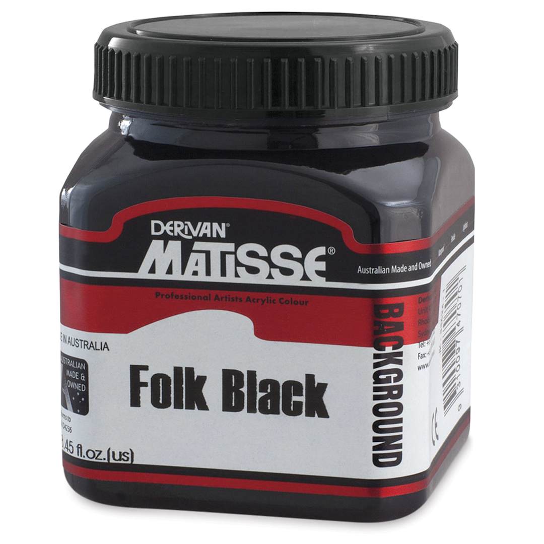 Open in modal - Matisse Background Colors Acrylic Paint - Folk Black, 250 ml
