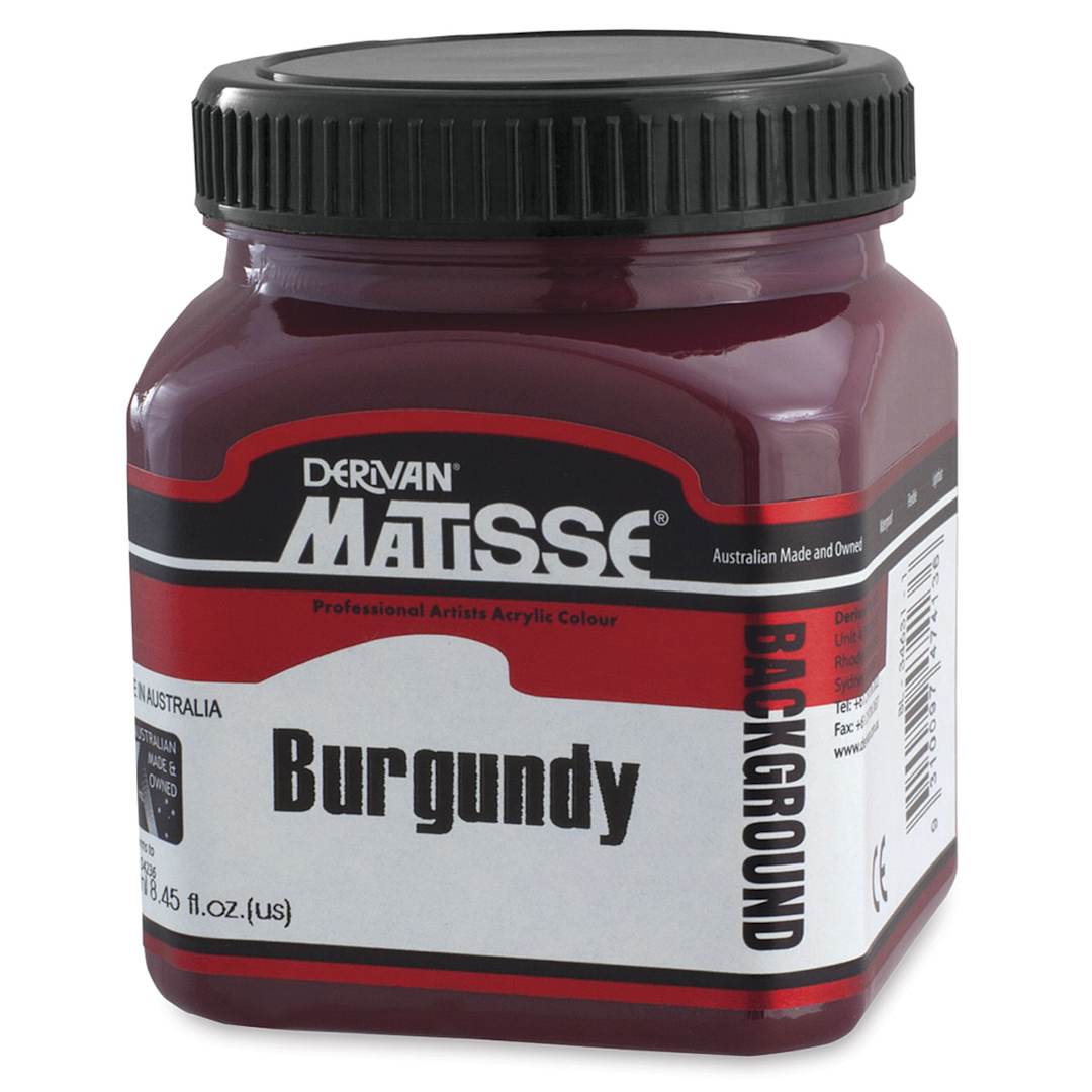 Open in modal - Matisse Background Colors Acrylic Paint - Burgundy, 250 ml