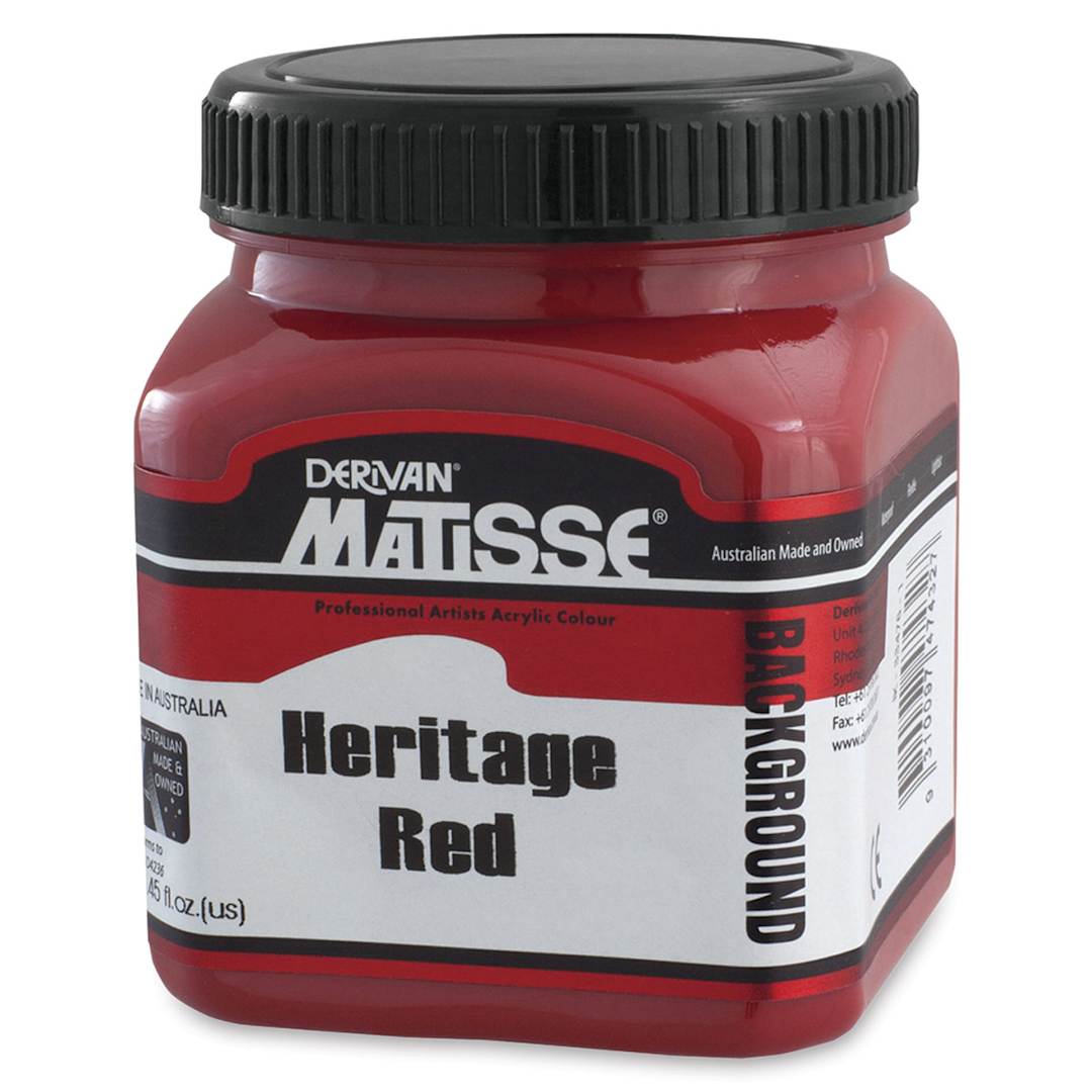 Open in modal - Matisse Background Colors Acrylic Paint - Heritage Red, 250 ml