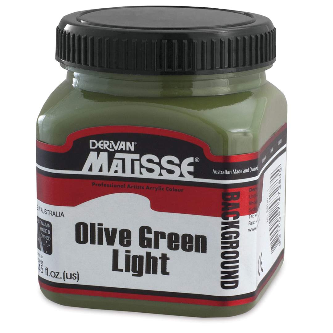 Open in modal - Matisse Background Colors Acrylic Paint - Olive Green Light, 250 ml