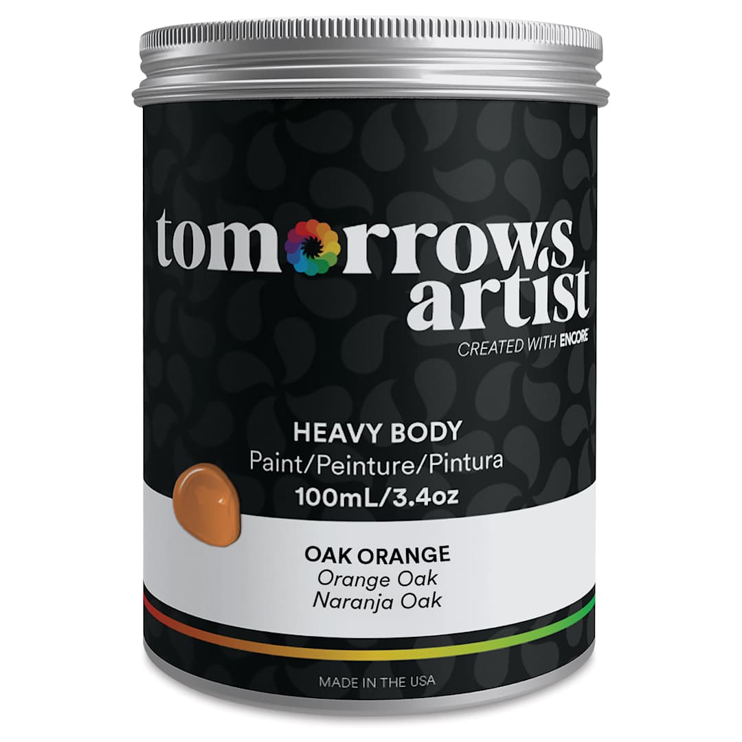 Open in modal - Tomorrow's Artist Eco-Friendly Heavy Body Acrylic Paint - Oak Orange, 100 ml