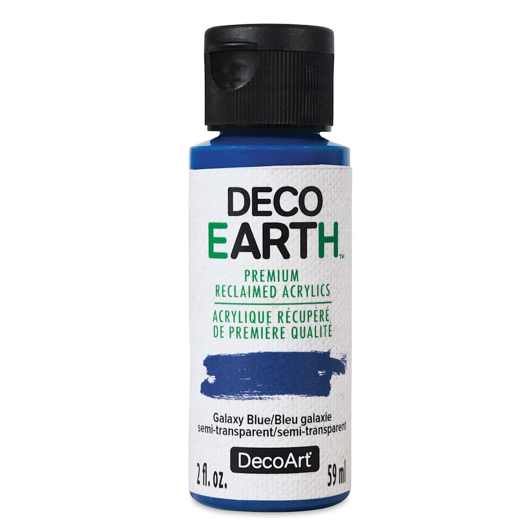 Open in modal - DecoArt DecoEarth Premium Reclaimed Acrylic Paint - Galaxy Blue, 2 oz