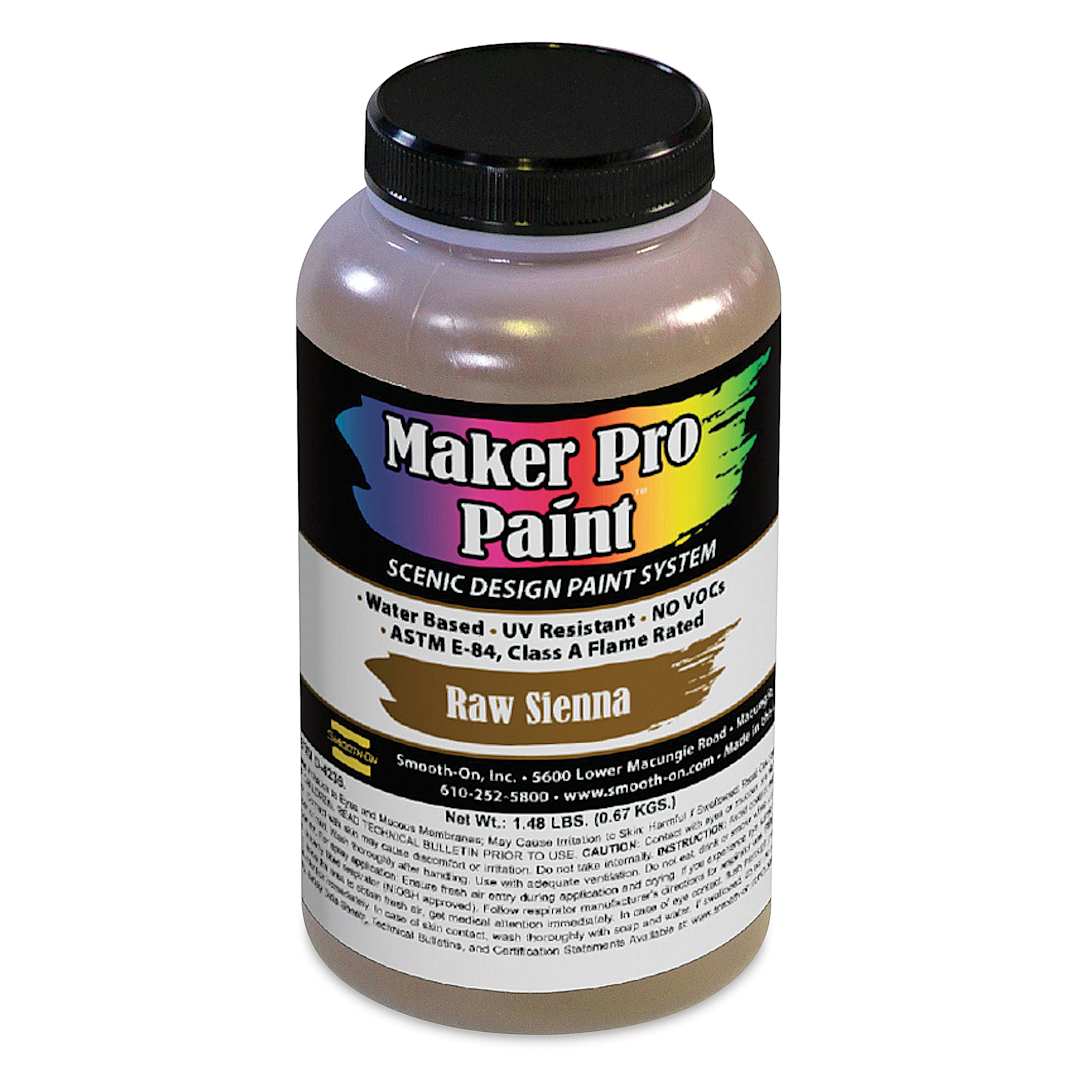 Open in modal - Smooth-On Maker Pro Acrylic-Urethane Paint - Raw Sienna, 16 oz