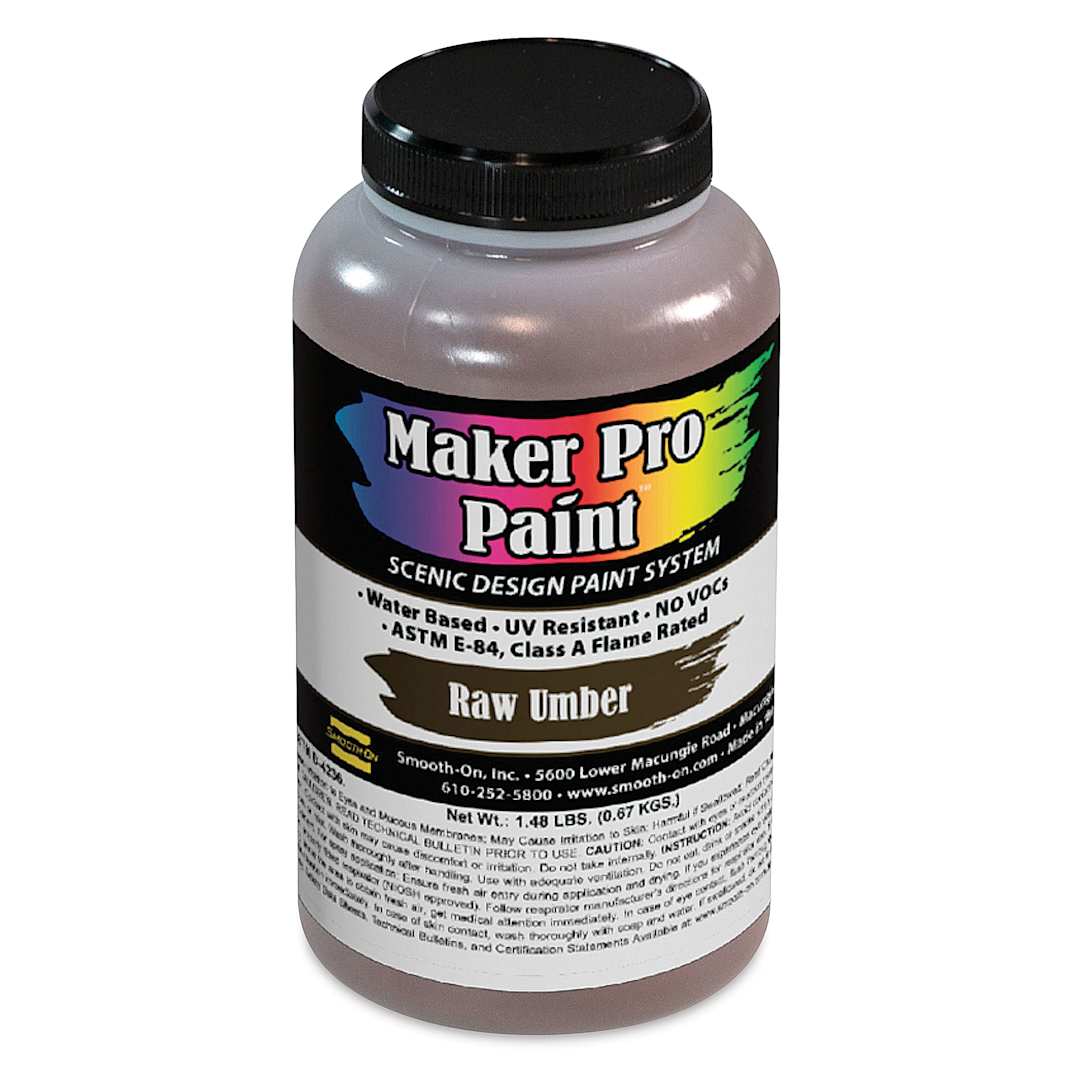 Open in modal - Smooth-On Maker Pro Acrylic-Urethane Paint - Raw Umber, 16 oz