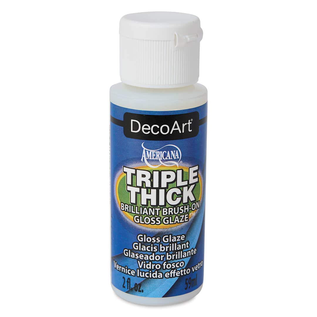 Open in modal - DecoArt Triple Thick Glaze Varnish - Gloss, 2 oz, Bottle