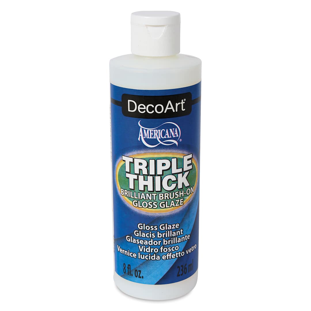 Open in modal - DecoArt Triple Thick Glaze Varnish - Gloss, 8 oz, Bottle