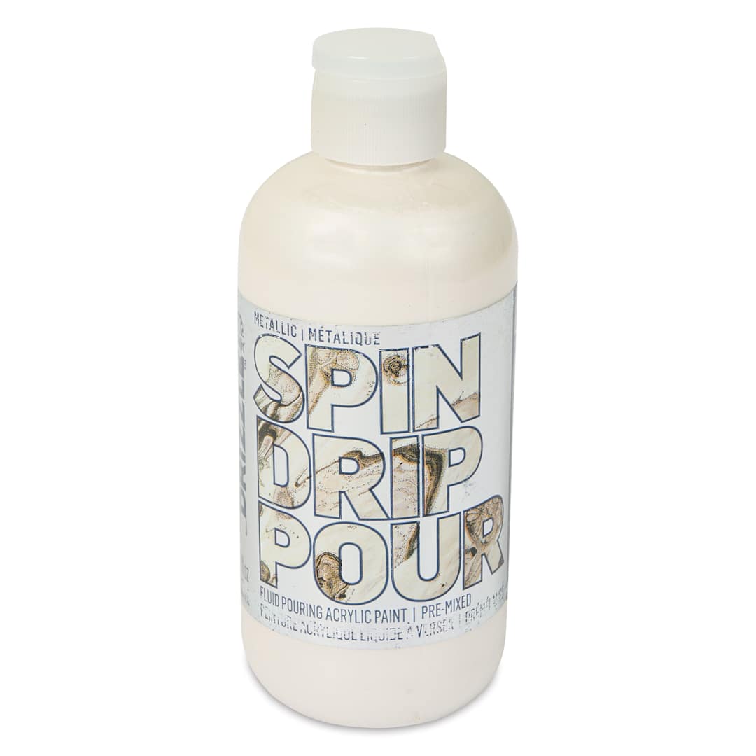 Open in modal - FolkArt Drizzle Acrylic Pouring Paint - Cloud Surf Metallic, 9 oz