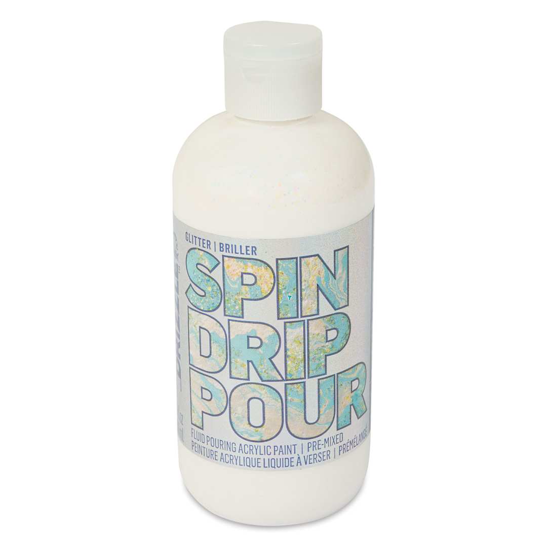 Open in modal - FolkArt Drizzle Acrylic Pouring Paint - Opal Crush Glitter, 9 oz