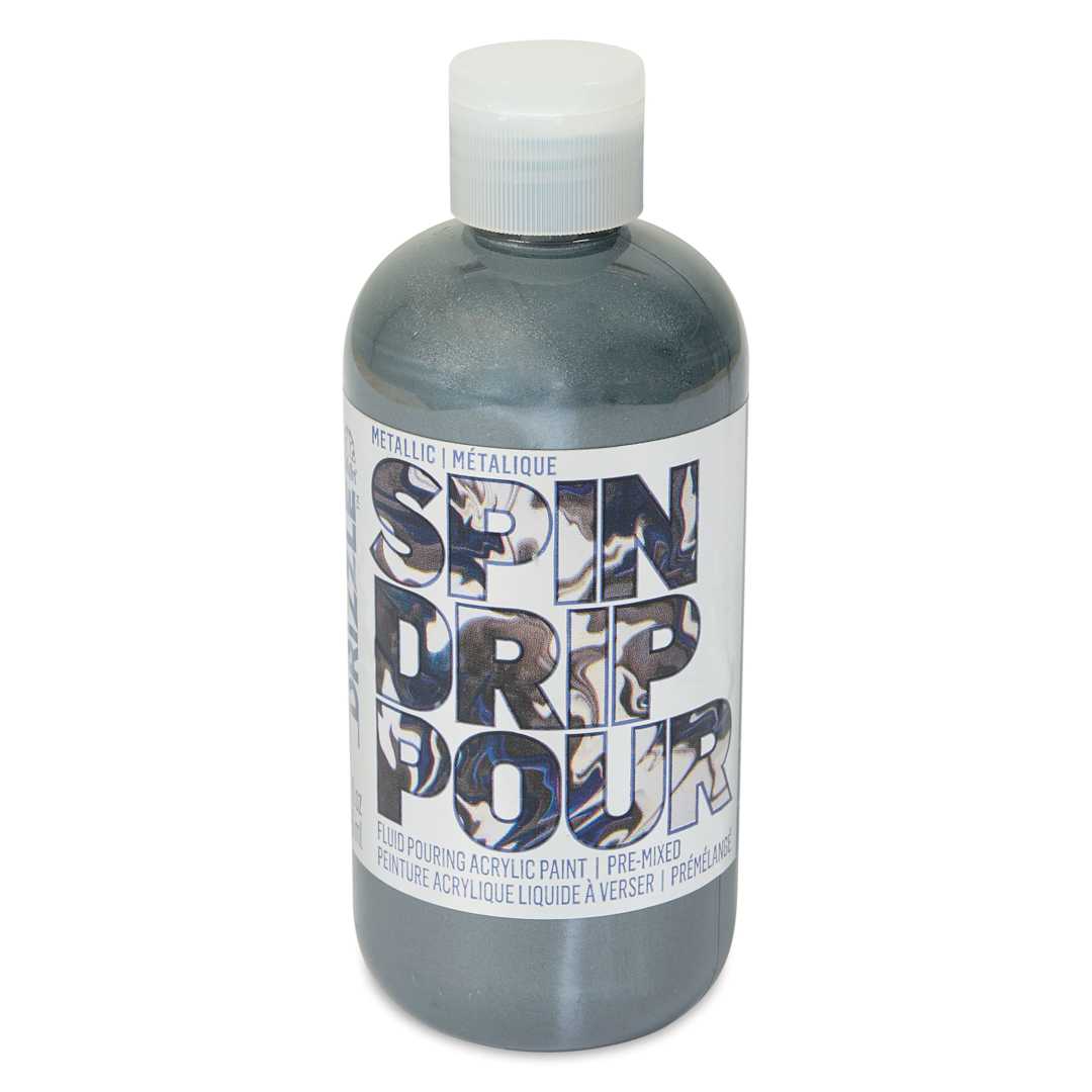 Open in modal - FolkArt Drizzle Acrylic Pouring Paint - Mercury Metallic, 9 oz