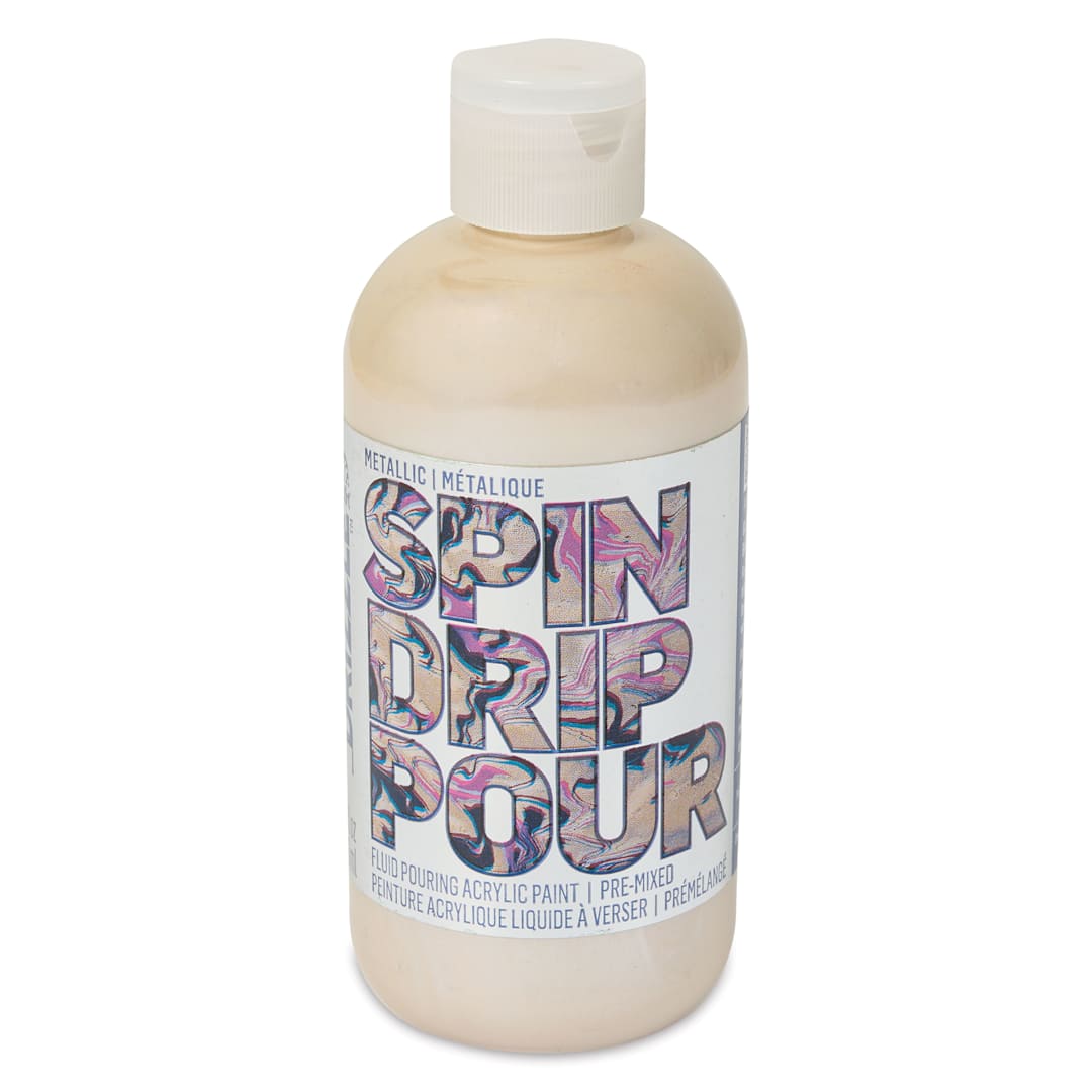 Open in modal - FolkArt Drizzle Acrylic Pouring Paint - Brassy Metallic, 9 oz