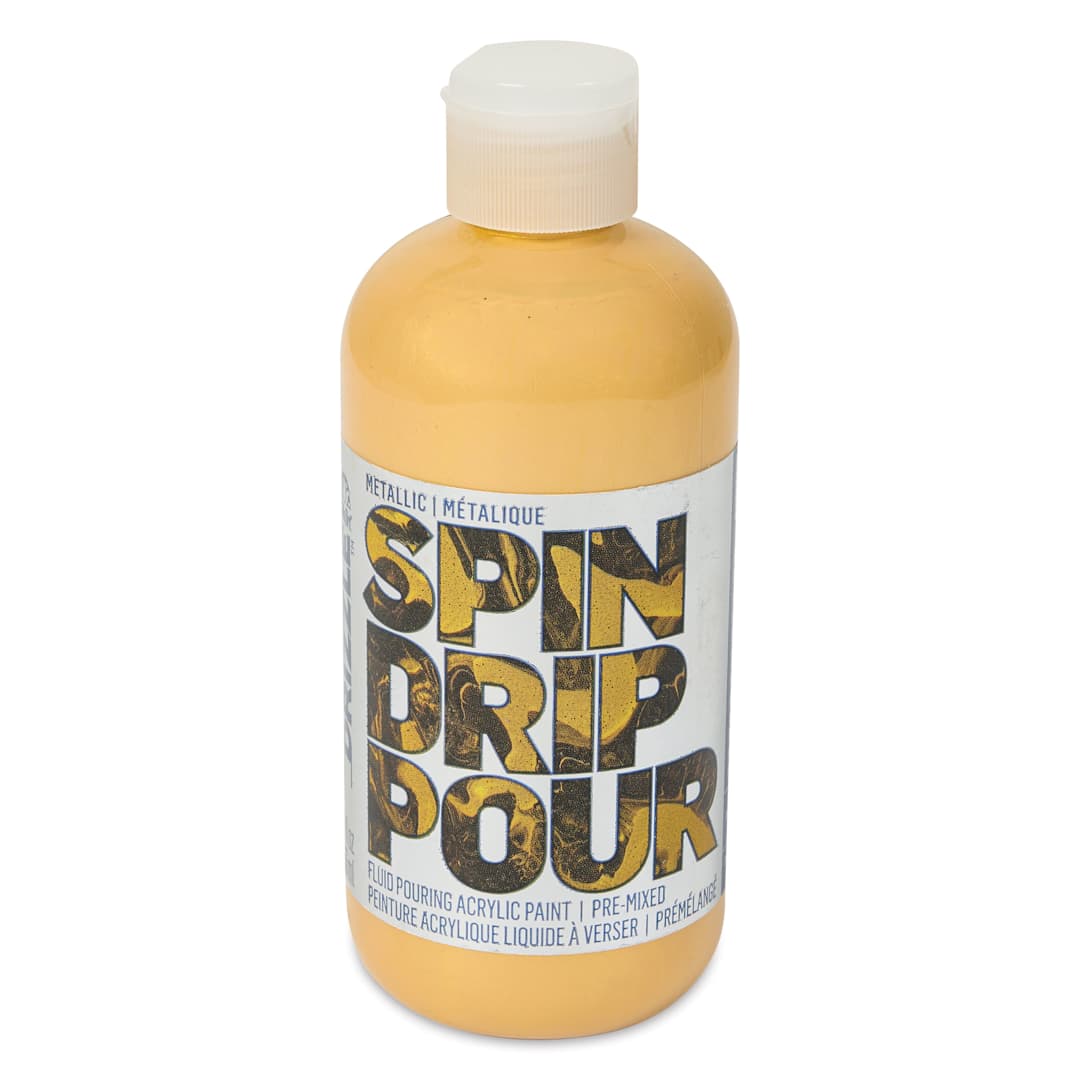 Open in modal - FolkArt Drizzle Acrylic Pouring Paint - Heart of Gold Metallic, 9 oz