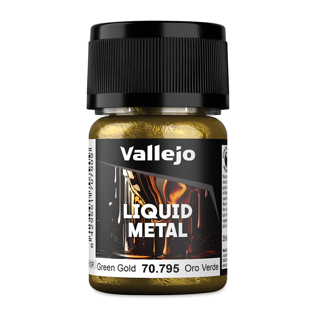 Open in modal - Vallejo Liquid Metal Alcohol Paint - Green Gold, 35 ml