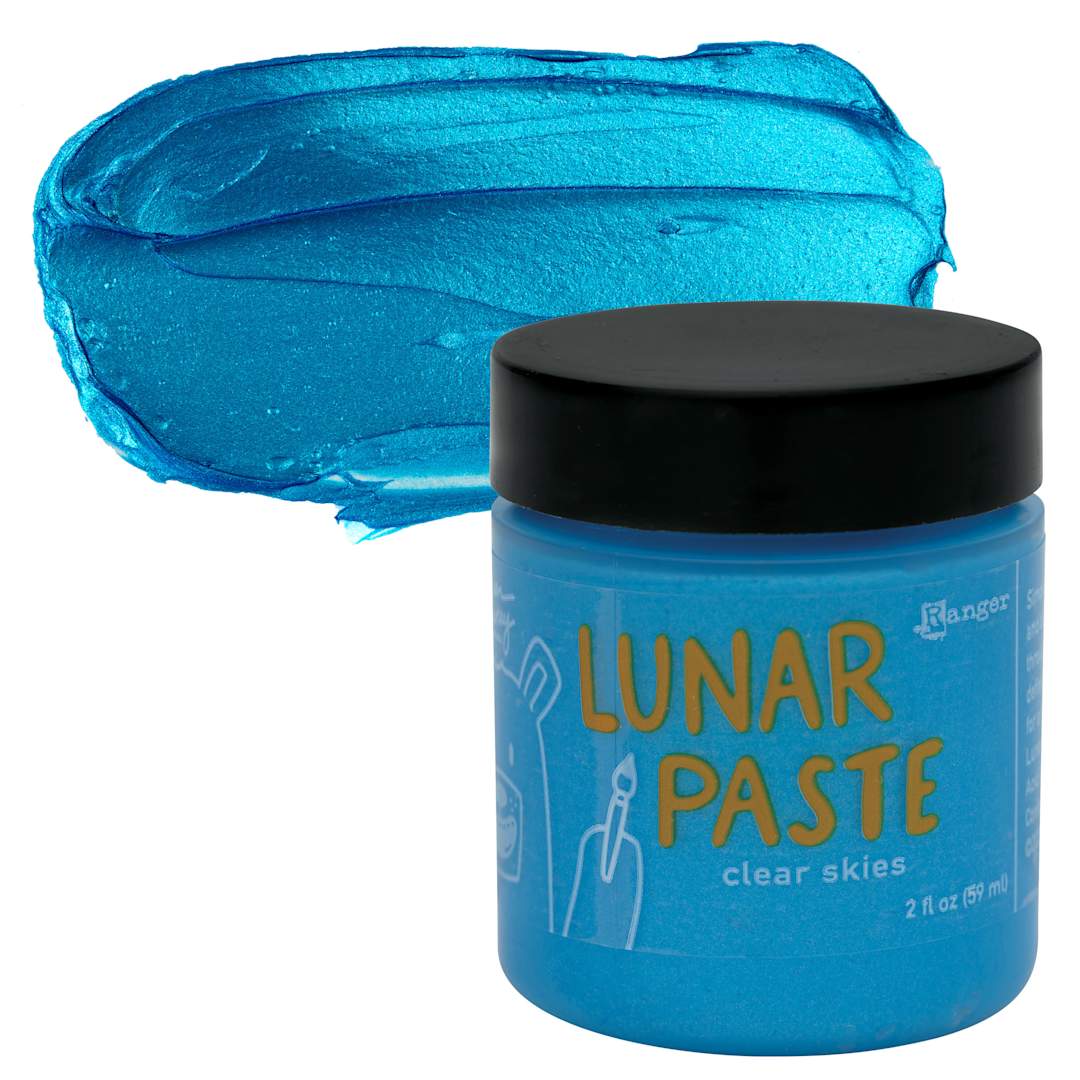 Open in modal - Simon Hurley Create Lunar Acrylic Paste - Clear Skies, 2 oz jar and swatch