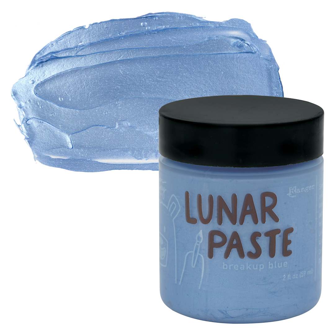 Open in modal - Simon Hurley Create Lunar Acrylic Paste - Breakup Blue, 2 oz jar and swatch