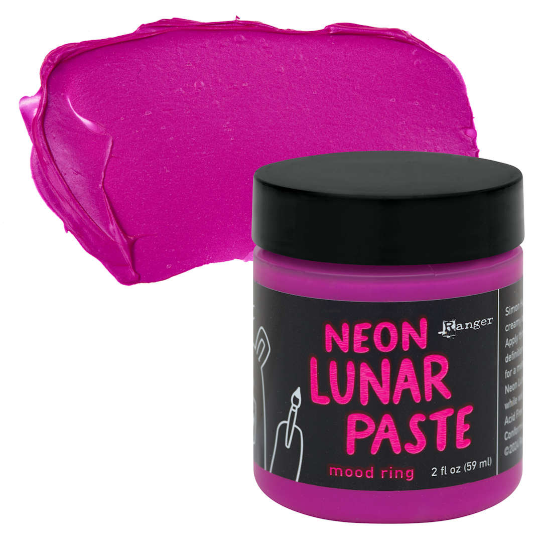 Open in modal - Simon Hurley Create Lunar Acrylic Paste - Mood Ring, Neon, 2 oz jar and swatch