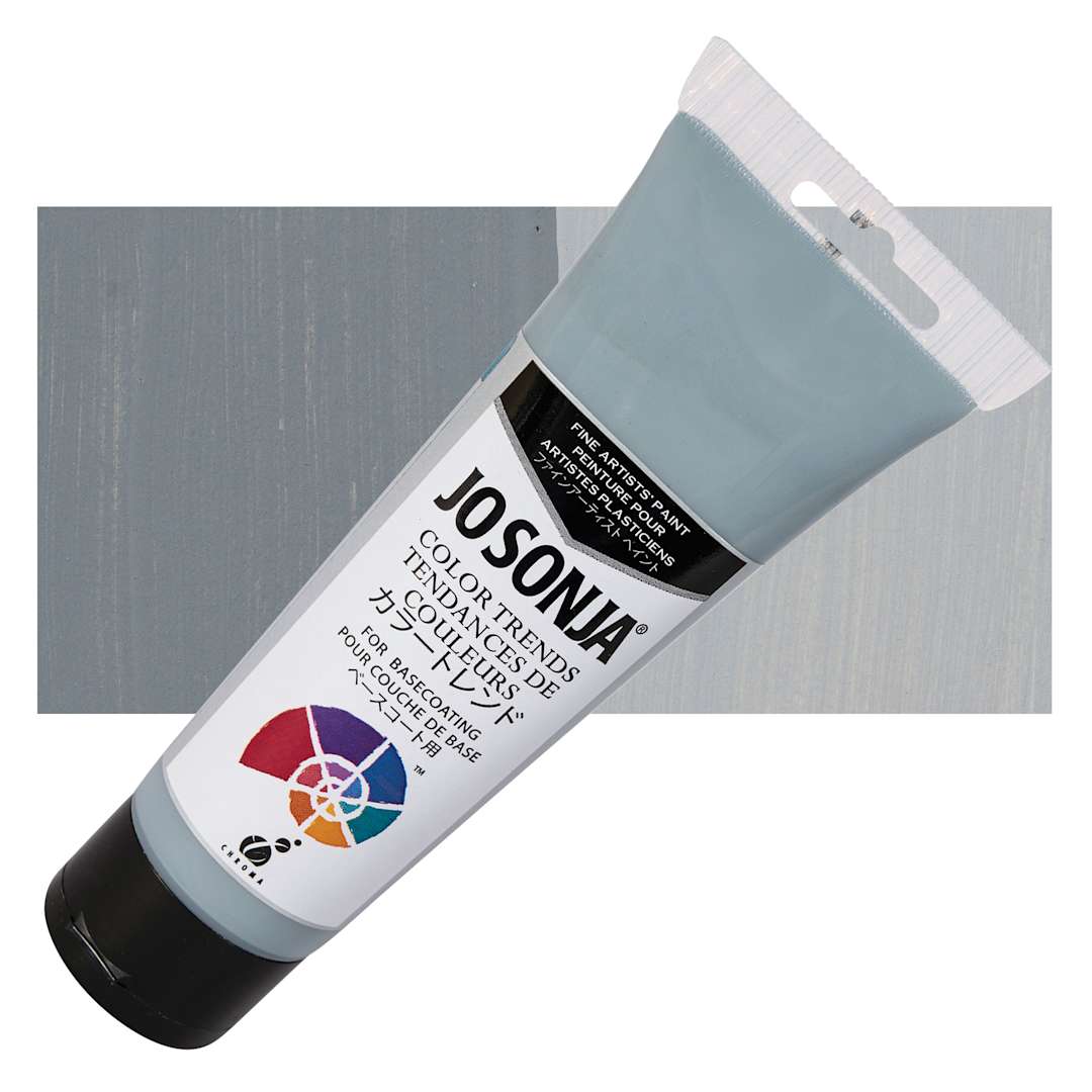 Open in modal - Chroma's Jo Sonja Color Trends Acrylic Paint - Sea Swirl - Tube and Swatch
