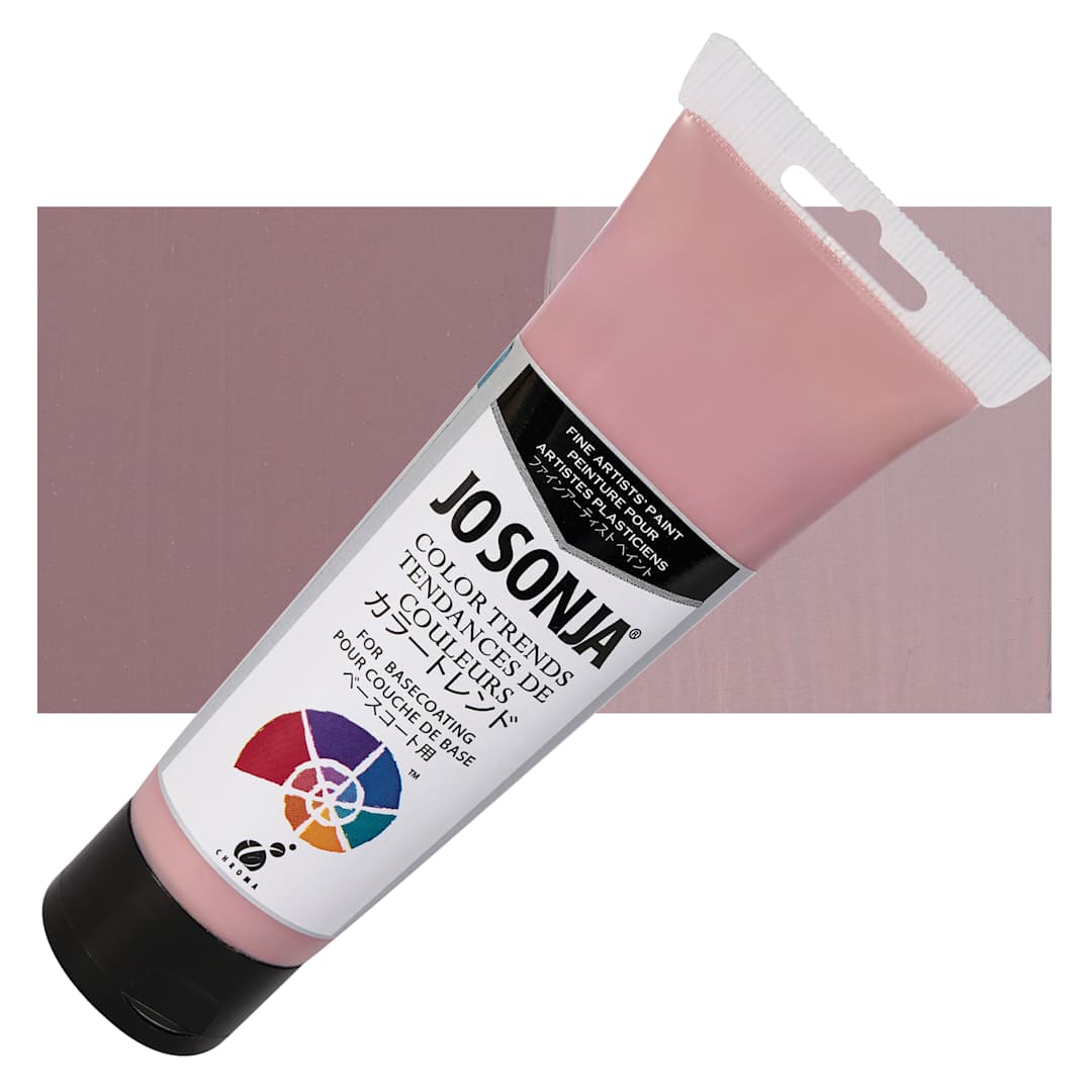 Open in modal - Chroma's Jo Sonja Color Trends Acrylic Paint - Thistle - Tube and Swatch