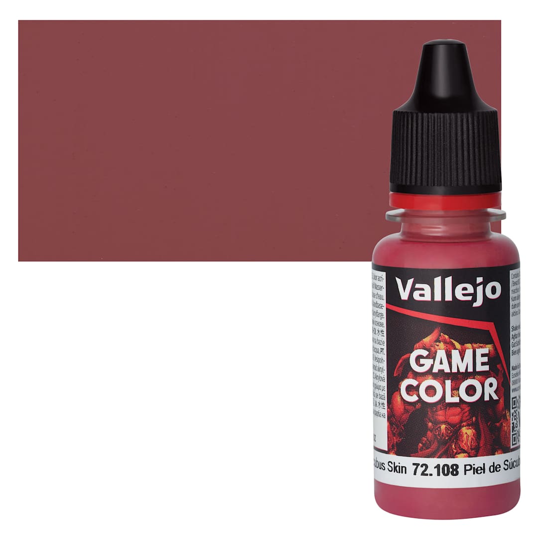 Open in modal - Vallejo Game Color Acrylic Paint - Succubus Skin - Bottle and Swatch