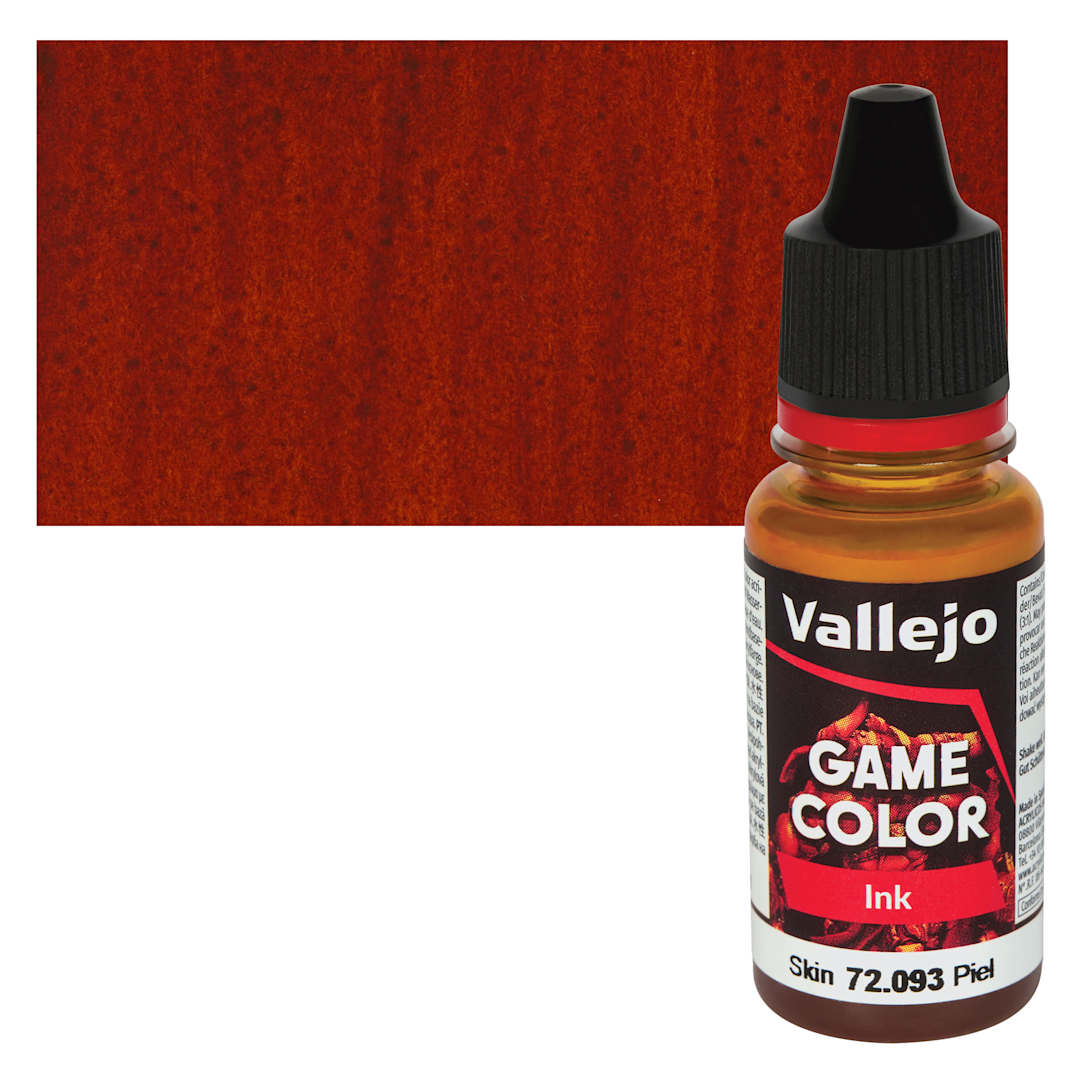 Open in modal - Vallejo Game Color Acrylic Ink - Skin 18 ml Bottle and Swatch