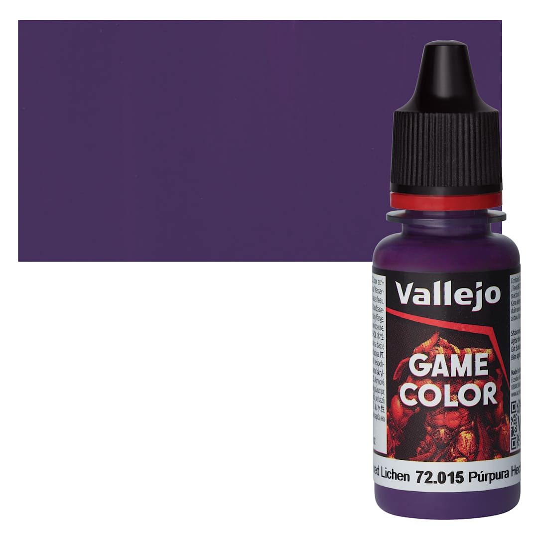 Open in modal - Vallejo Game Color Acrylic Paint - Hexed Lichen - Bottle and Swatch
