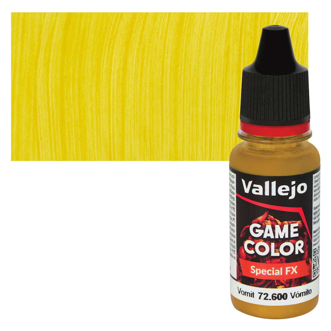 Open in modal - Vallejo Game Color Special FX Acrylic Paint - Vomit - Bottle and Swatch