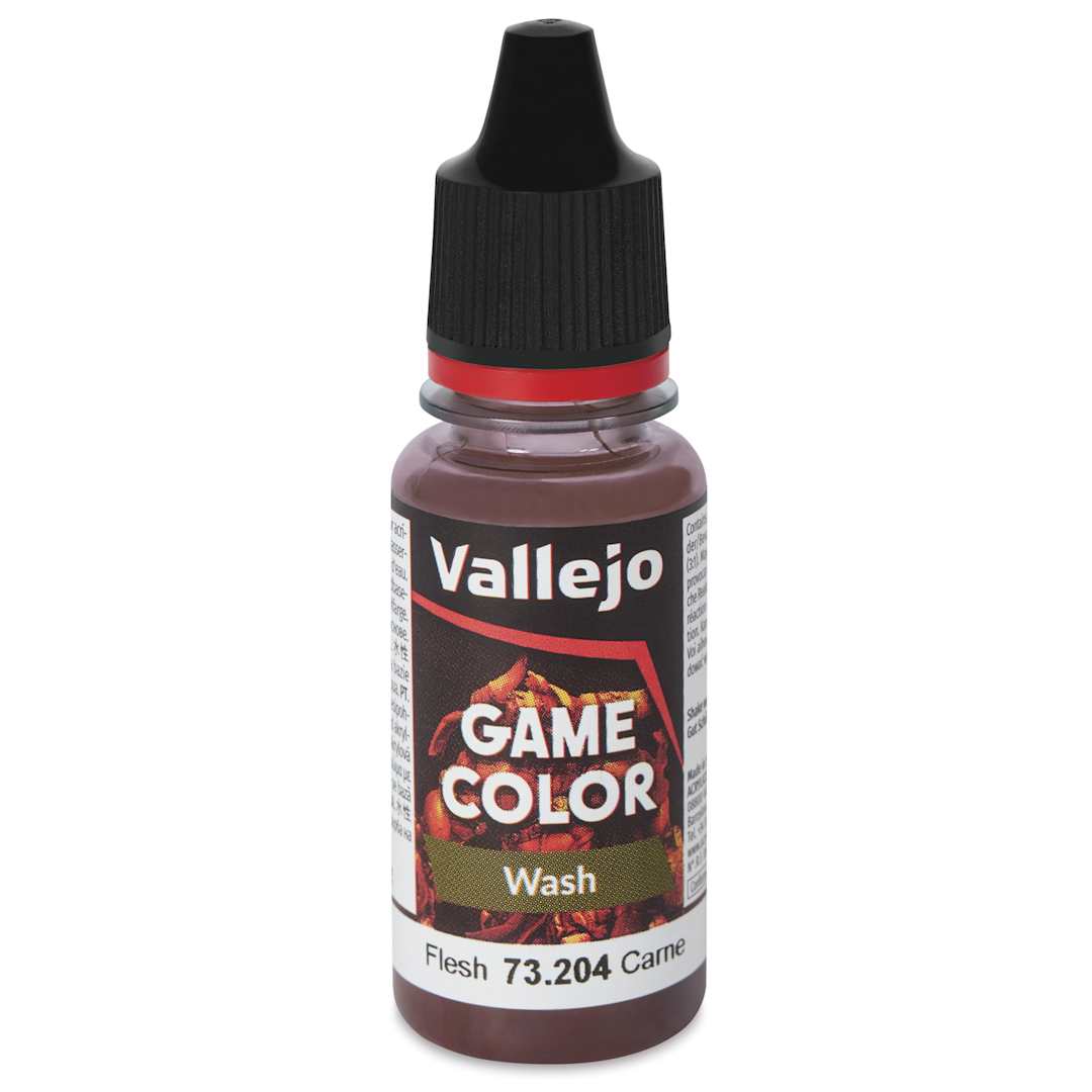 Open in modal - Vallejo Game Color Fluid Acrylic Wash - Flesh, 18 ml - front of bottle