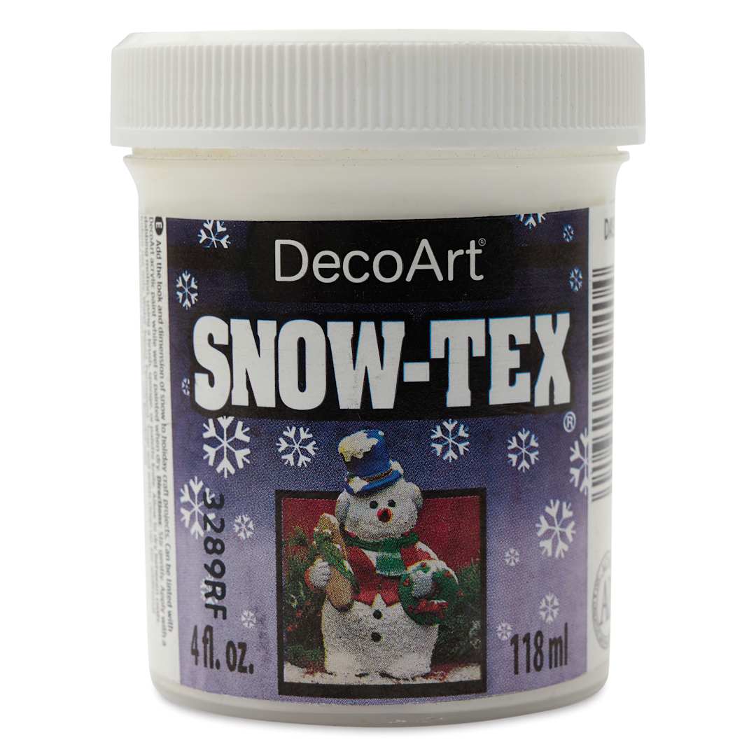 Open in modal - DecoArt Snow-Tex Acrylic Medium - 4 oz, front of jar