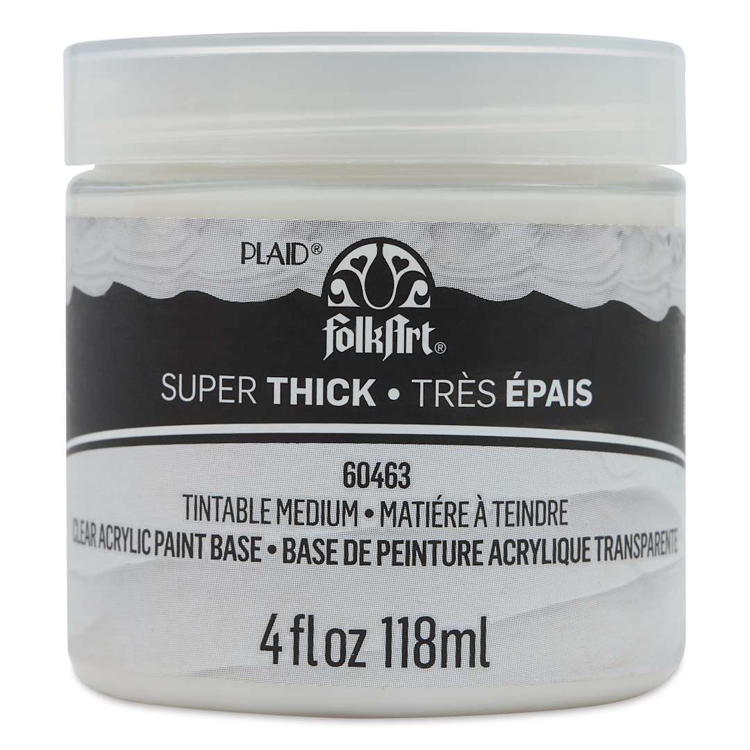 Open in modal - FolkArt Super Thick Tintable Acrylic Medium, 4 oz jar