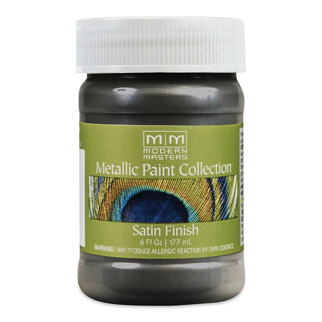 Open in modal - Modern Masters Metallic Paint - Steel Gray, 177 ml jar