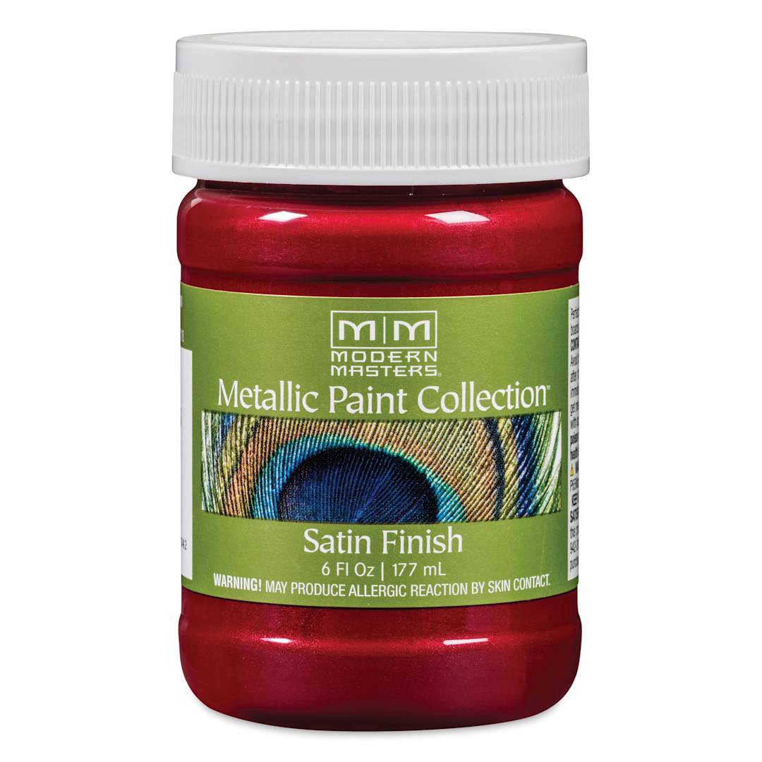 Open in modal - Modern Masters Metallic Paint - Ruby, 177 ml jar