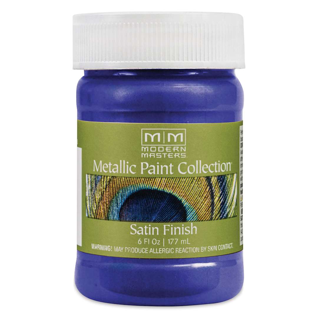 Open in modal - Modern Masters Metallic Paint - Venetian Blue, 177 ml jar
