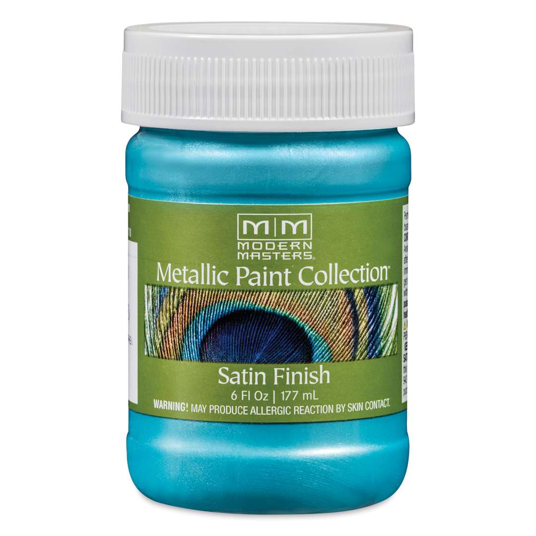 Open in modal - Modern Masters Metallic Paint - Glacier Blue, 177 ml jar