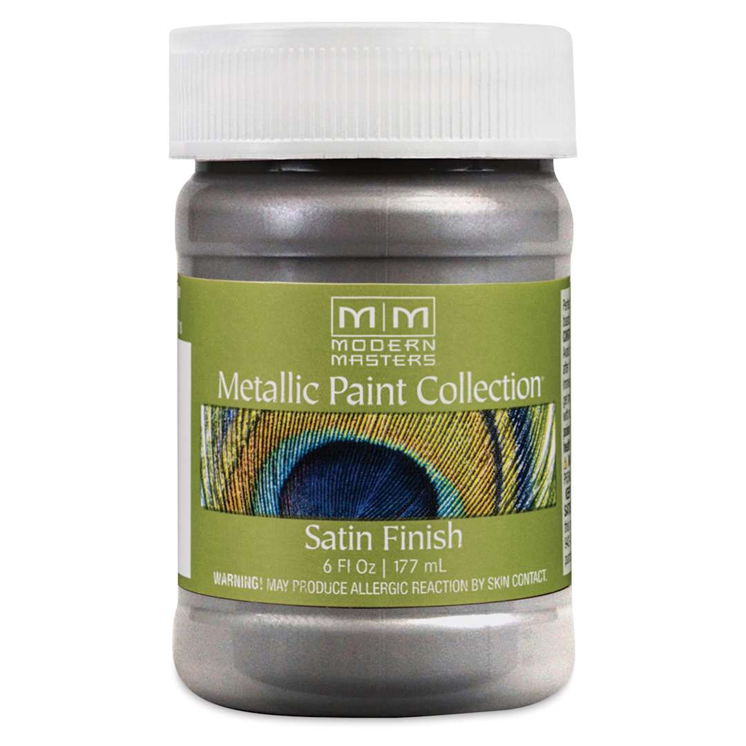 Open in modal - Modern Masters Metallic Paint - Platinum, 177 ml jar