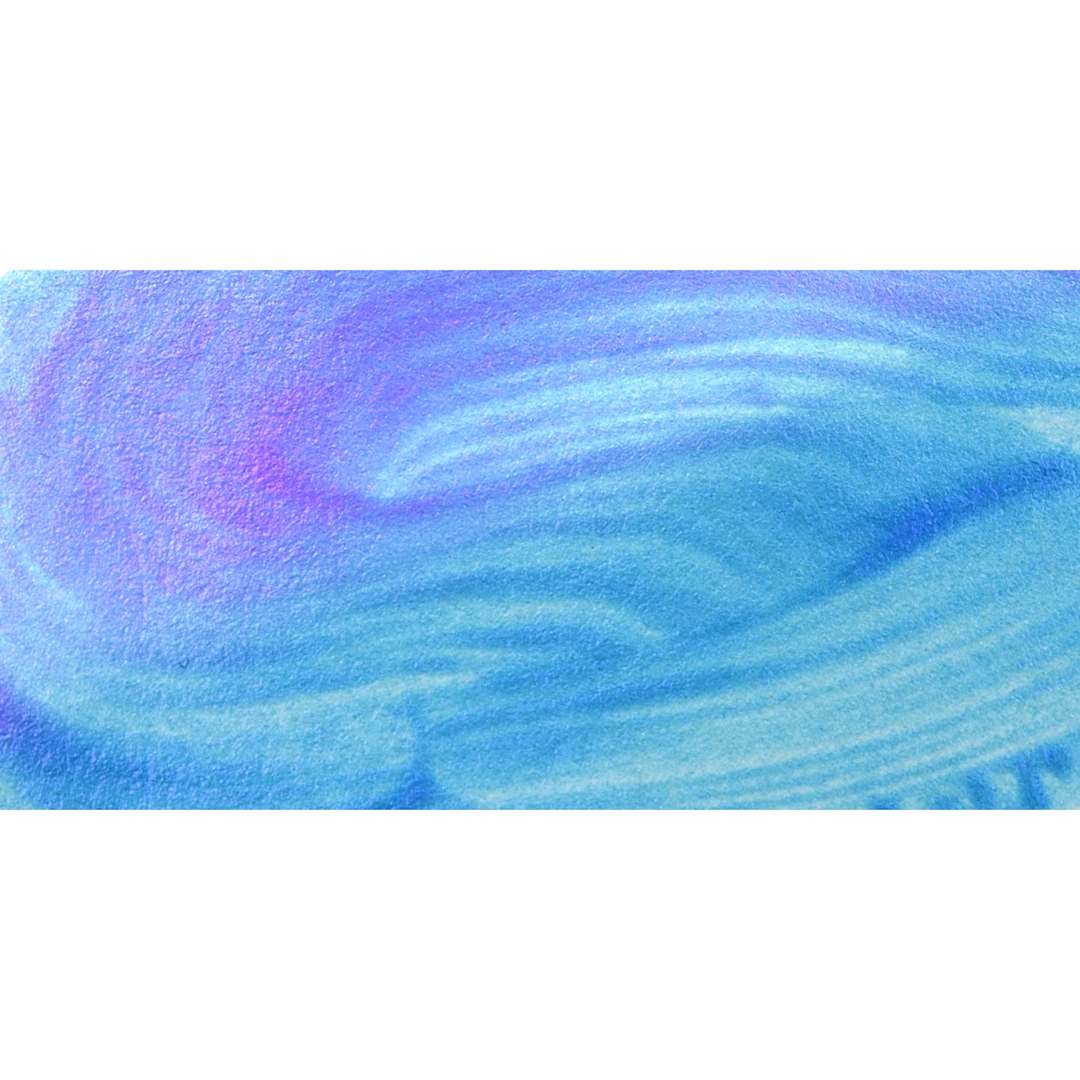 Open in modal - FolkArt Colorshift Blacklight Acrylic Paint - Blue, 2 oz bottle and swatch