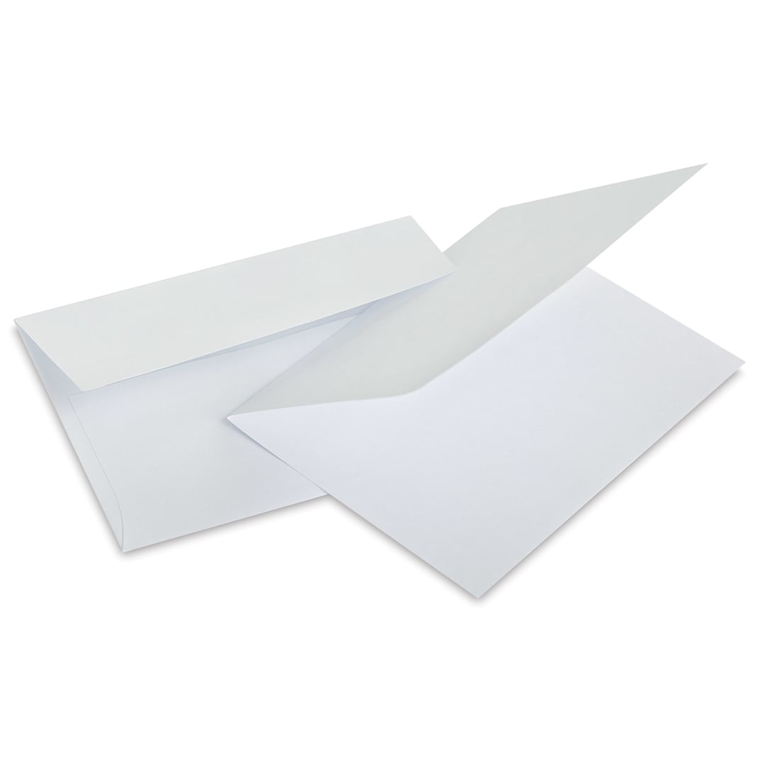 Open in modal - Paper Accents Super Value Cards and Envelopes - Single White color Card and Envelope shown