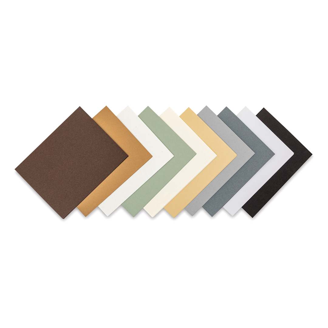 Open in modal - Paper Accents Folded Cards and Envelopes, Neutral, 4-1/4" x 5-1/2", Cards Spread Out