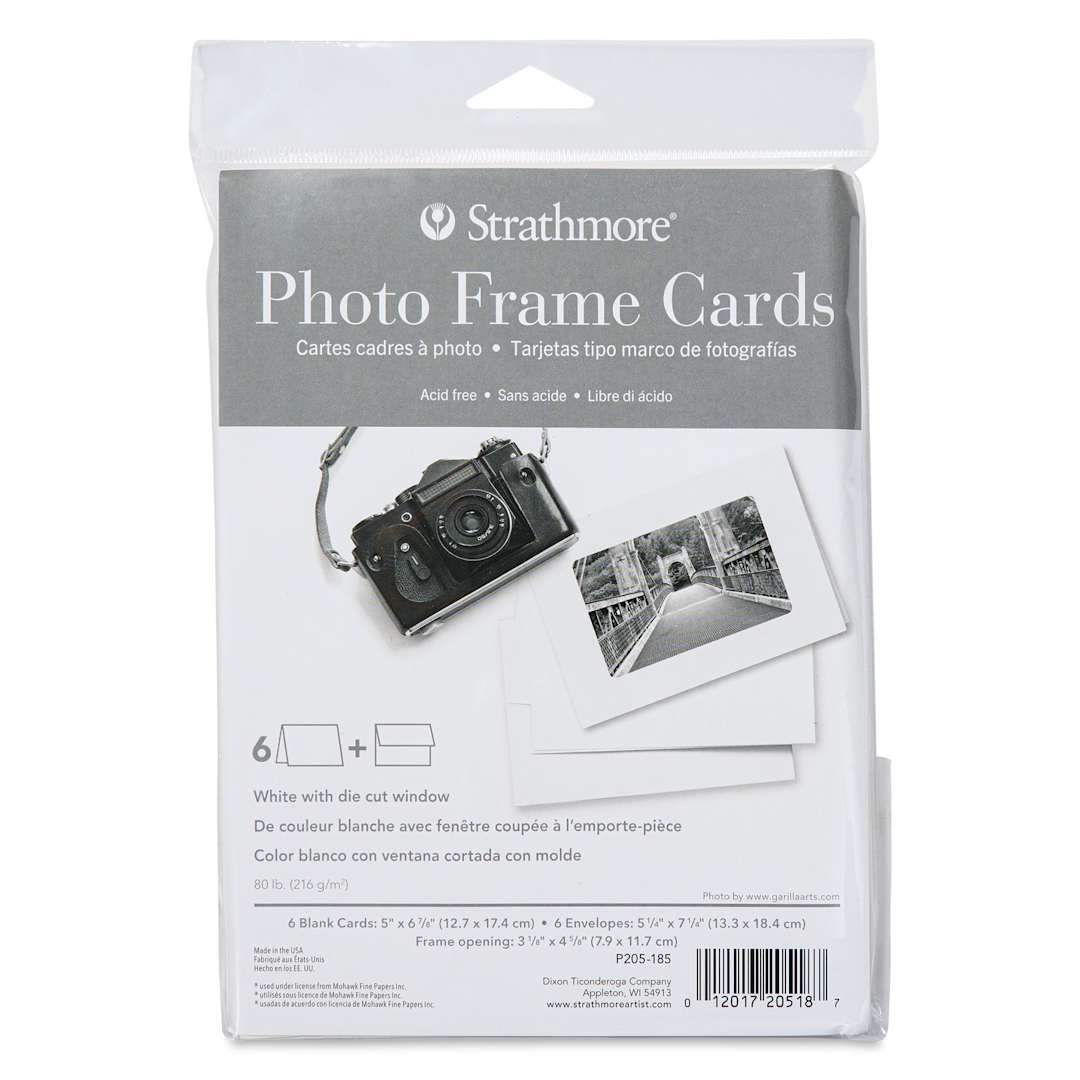 Open in modal - Strathmore Photo Frame Cards and Envelopes - Pkg of 6, front of the packaging